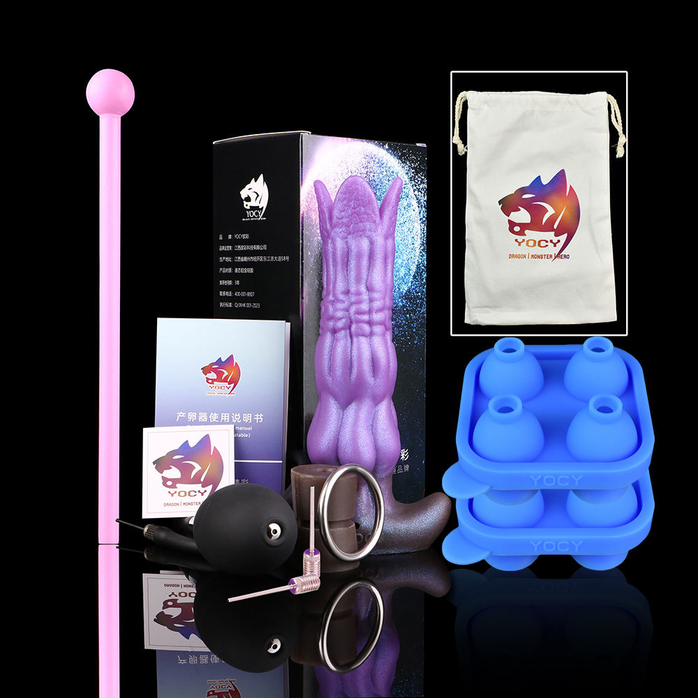 YOCY Ovipositor Fantasy Dildo Suction Cup Lay Eggs Butt Plug Sex Toy for Masturbator  Vaginal Balls Inflatable Dildo