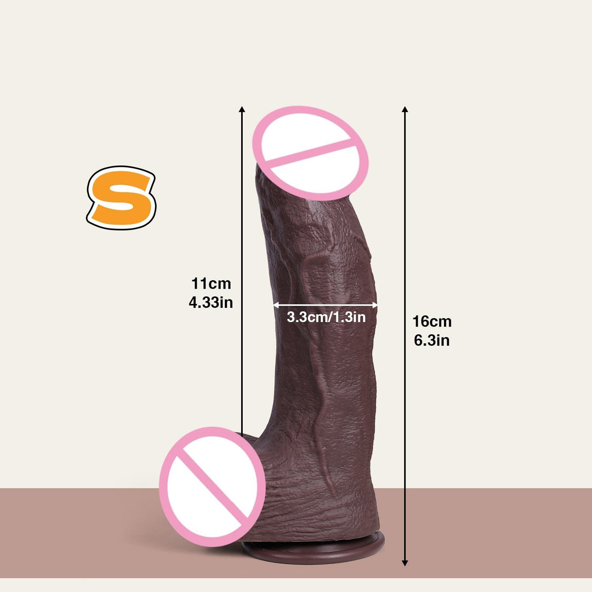 Realistic Silicone Dildo with Suction Cup | Giant Body Safe Dong | Extra Large Soft Silicone Dildo 300g–1806g