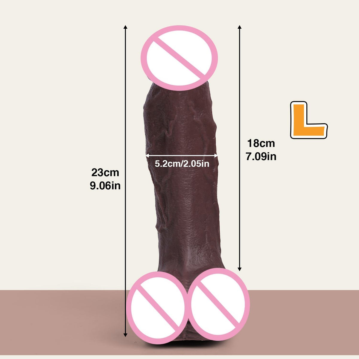 Realistic Silicone Dildo with Suction Cup | Giant Body Safe Dong | Extra Large Soft Silicone Dildo 300g–1806g