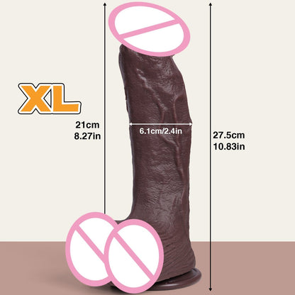 Realistic Silicone Dildo with Suction Cup | Giant Body Safe Dong | Extra Large Soft Silicone Dildo 300g–1806g